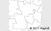 Blank Simple Map of ZIP code 76207, no labels