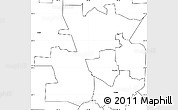 Blank Simple Map of ZIP code 76207