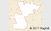 Classic Style Simple Map of ZIP code 76207