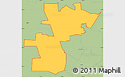 Savanna Style Simple Map of ZIP code 76207