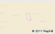 Classic Style 3D Map of ZIP code 76208, single color outside