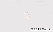 Silver Style 3D Map of ZIP code 76208, single color outside