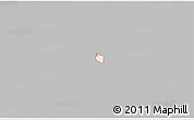 Gray 3D Map of ZIP code 76209, single color outside