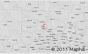 Silver Style 3D Map of ZIP code 76209