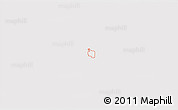 Silver Style 3D Map of ZIP code 76209, single color outside