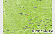 Physical Map of ZIP code 76209