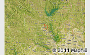 Satellite Map of ZIP code 76209