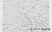 Silver Style Map of ZIP code 76209
