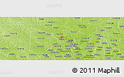 Physical Panoramic Map of ZIP code 76209