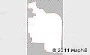 Gray Simple Map of ZIP code 76209