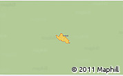 Savanna Style 3D Map of ZIP code 76210, single color outside