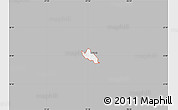 Gray Map of ZIP code 76210, single color outside