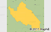 Savanna Style Simple Map of ZIP code 76210