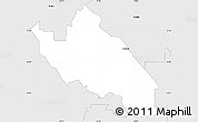 Silver Style Simple Map of ZIP code 76210