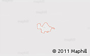 Silver Style 3D Map of ZIP code 76226, single color outside