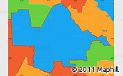 Political Simple Map of ZIP code 76226