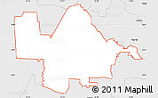 Silver Style Simple Map of ZIP code 76226