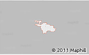 Gray 3D Map of ZIP code 76227, single color outside