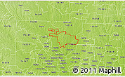 Physical 3D Map of ZIP code 76227