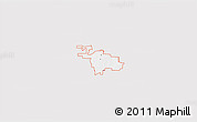 Silver Style 3D Map of ZIP code 76227, single color outside