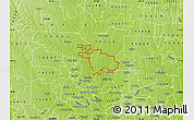 Physical Map of ZIP code 76227