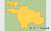 Savanna Style Simple Map of ZIP code 76227, cropped outside