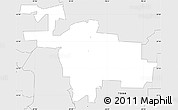 Silver Style Simple Map of ZIP code 76227