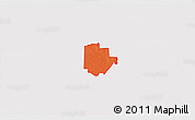 Political 3D Map of ZIP code 76247, cropped outside