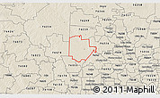 Shaded Relief 3D Map of ZIP code 76247