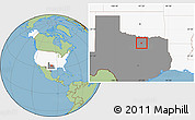 Savanna Style Location Map of ZIP code 76247, highlighted country, highlighted state