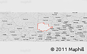 Silver Style Panoramic Map of ZIP code 76247