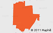 Political Simple Map of ZIP code 76247, cropped outside