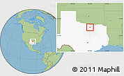 Savanna Style Location Map of ZIP code 76249, highlighted state
