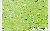 Physical Map of ZIP code 76249