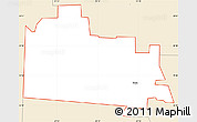 Classic Style Simple Map of ZIP code 76249