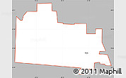 Gray Simple Map of ZIP code 76249, cropped outside
