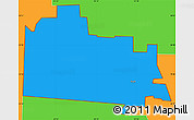 Political Simple Map of ZIP code 76249