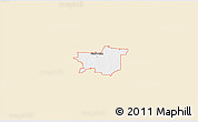 Classic Style 3D Map of ZIP code 76258, single color outside