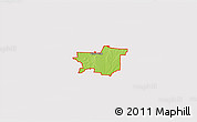 Physical 3D Map of ZIP code 76258, cropped outside