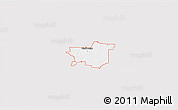 Silver Style 3D Map of ZIP code 76258, single color outside