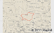 Shaded Relief Map of ZIP code 76258