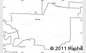 Blank Simple Map of ZIP code 76258