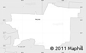 Silver Style Simple Map of ZIP code 76258