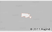 Gray 3D Map of ZIP code 76259, single color outside