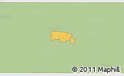Savanna Style 3D Map of ZIP code 76259, single color outside
