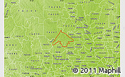 Physical Map of ZIP code 76262