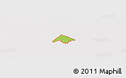 Physical Panoramic Map of ZIP code 76262, cropped outside
