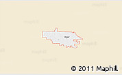 Classic Style 3D Map of ZIP code 76266, single color outside