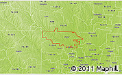 Physical 3D Map of ZIP code 76266