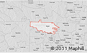 Silver Style 3D Map of ZIP code 76266
